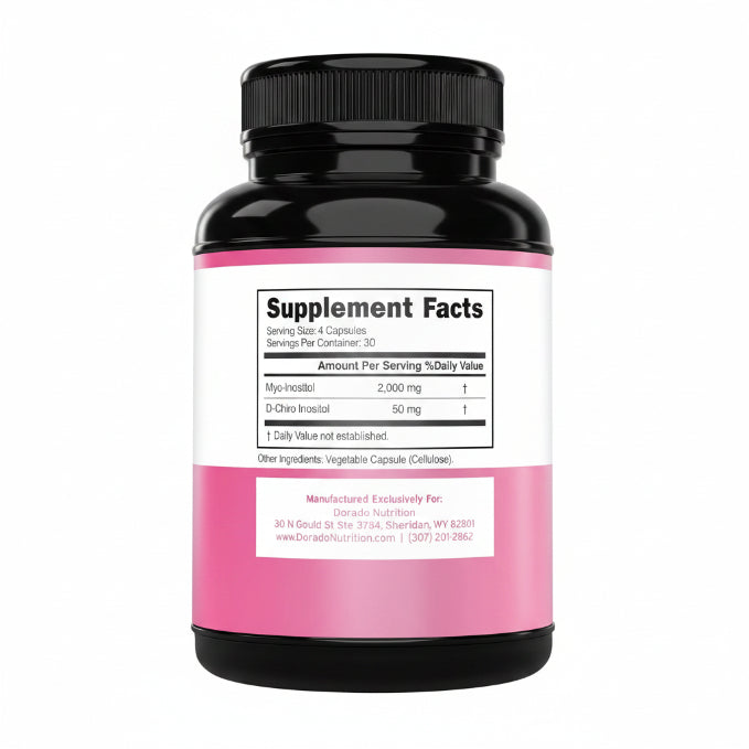 Inositol Suplemento Hormonal 120 Cápsulas — Myo & D-Chiro 40:1
