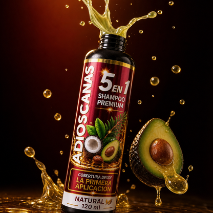 Kit Adiós Canas 5 en 1 con Aguacate — Cubre Canas Desde la Primera Aplicación